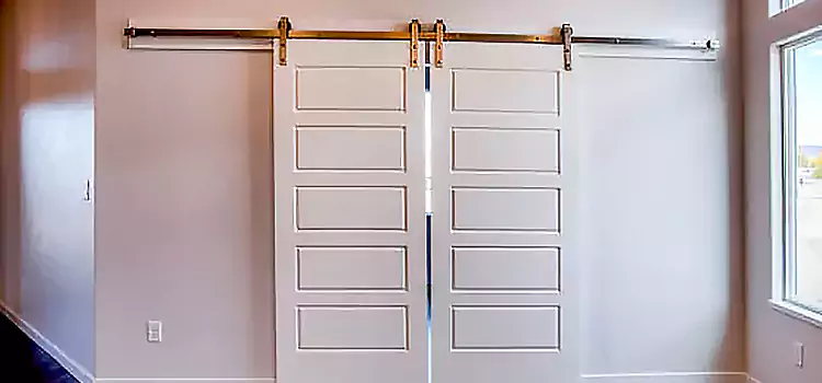 Glass Barn Door with Installation Hardware Kit Kingsville